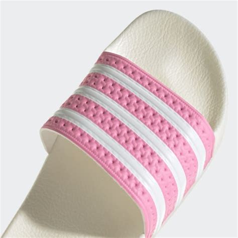 adidas badslippers zwart roze|adilette.